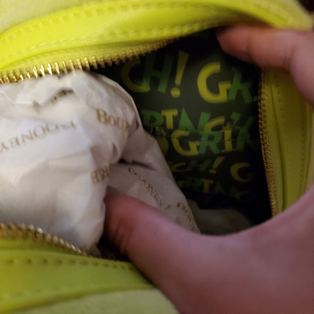 Loungefly Green Grinch Backpack with Glowing Eyes - Picture 4 of 5